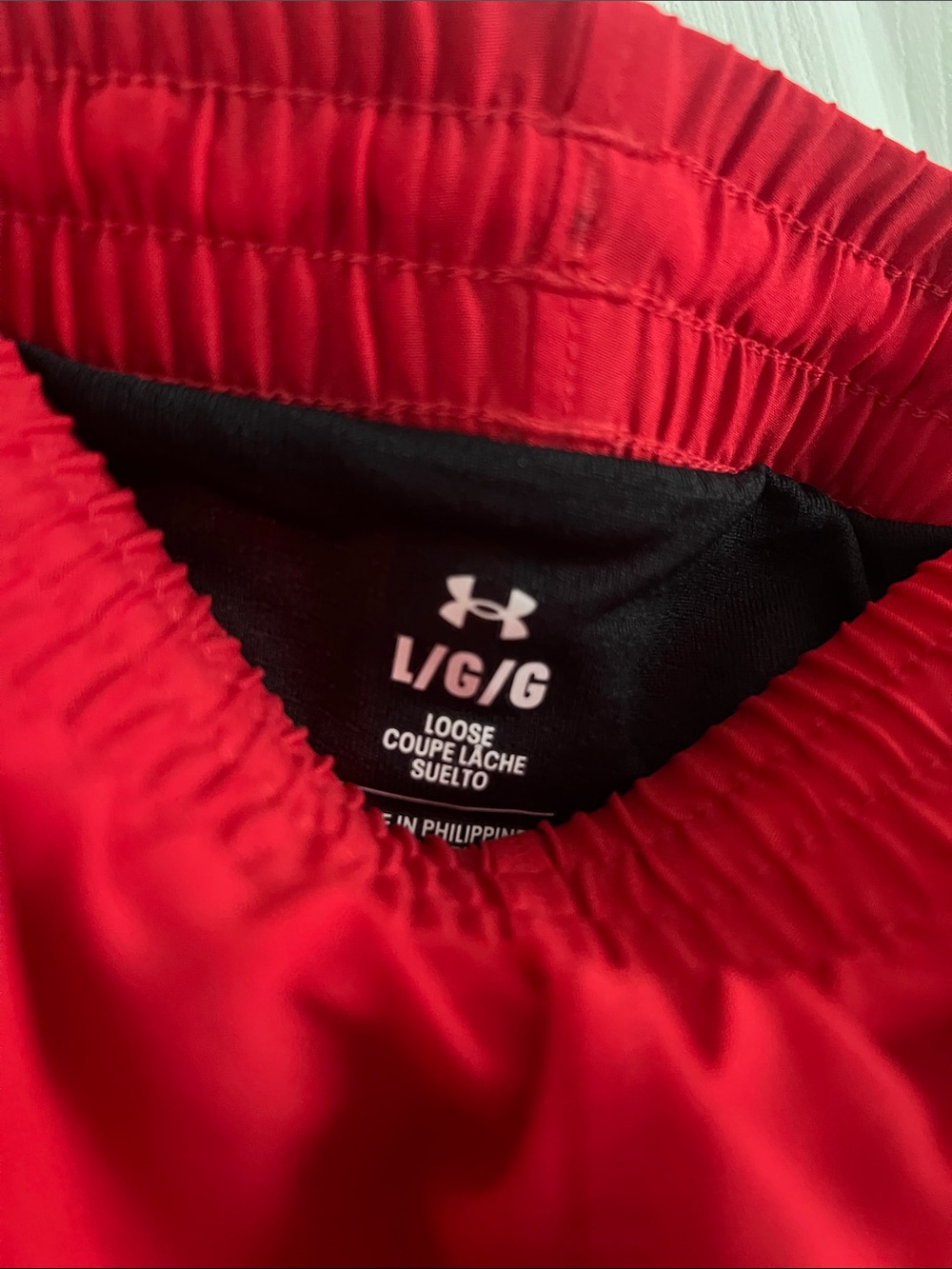 Under Armour Women's Bright Red Athletic Shorts - Picture 4 of 5